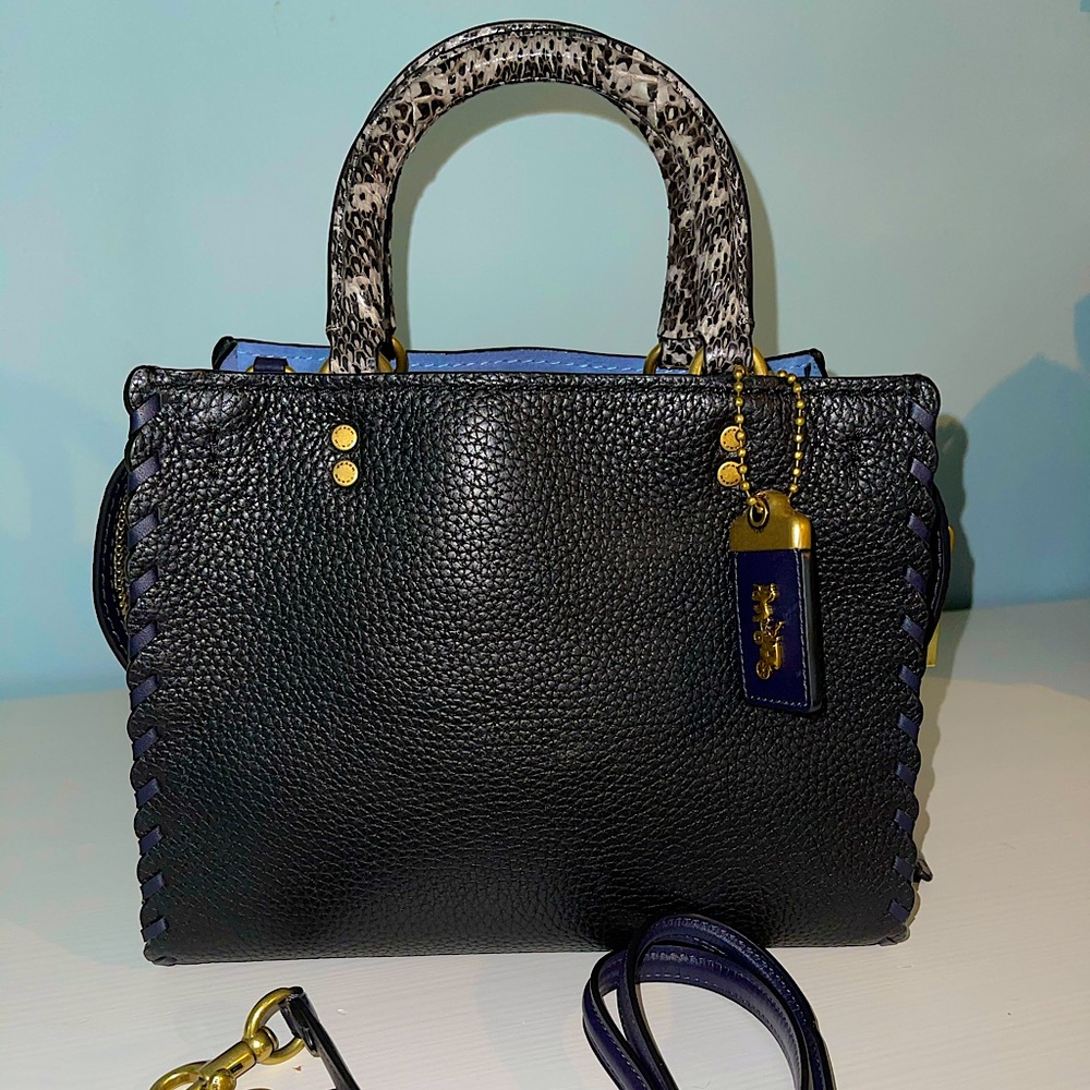 Coach 1941 Rogue 25 whipstitching and snake skin
